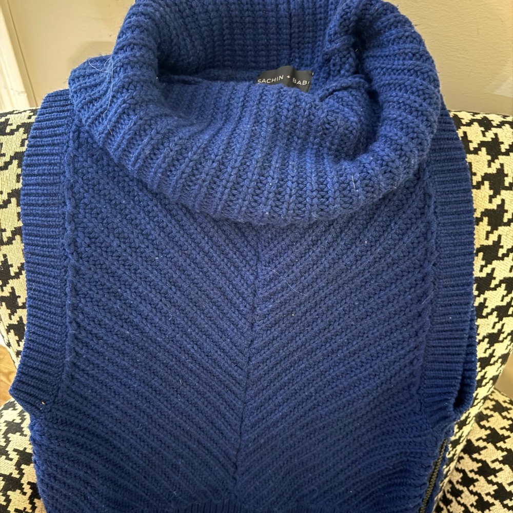 Sachin + Babi Royal Blue Knit Sweater